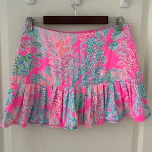 Lily Pulitzer Luxletic skort. Size M. Pink/Light Blue